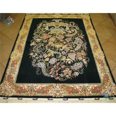 Rug Tabriz Carpet Handmade Flower pot Design