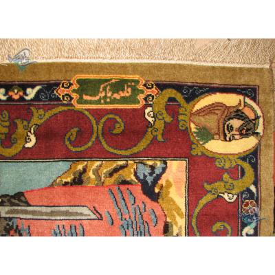 Rug Ghare Dagh Antique Carpet Handmade Babak Castle  Design