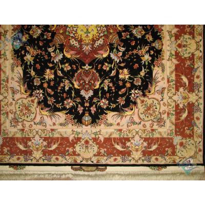 Rug Tabriz Carpet Handmade Neshat Design Silk & Softwool