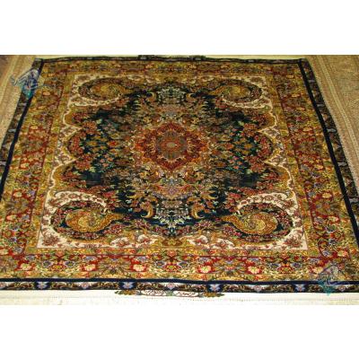 Rug Tabriz Carpet Handmade Moj-e-mehr Design Silk & Softwool