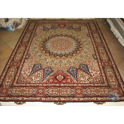 Rug Tabriz Carpet Handmade Dom Design Silk & Softwool