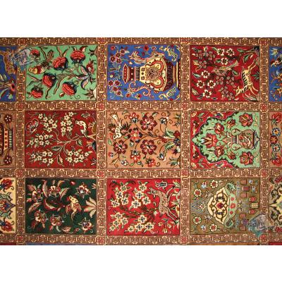 Rug Qom Carpet Handmade Silk & Soft Wool