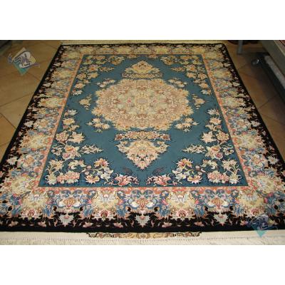 Rug Tabriz Carpet Handmade Safarian Design Silk & Softwool
