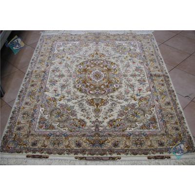 Rug Tabriz Carpet Handmade Zafar Design Silk & Soft Wool