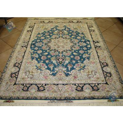 Rug Tabriz Handwoven Carpet ghane pour Design