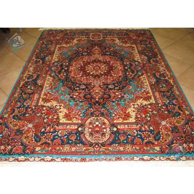 Rug Tabriz Handwoven Carpet Salari Design