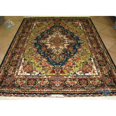 Rug Tabriz Handwoven Carpet kheradyar Design