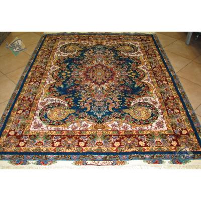 Rug Tabriz Handwoven Carpet Mojemehr Design