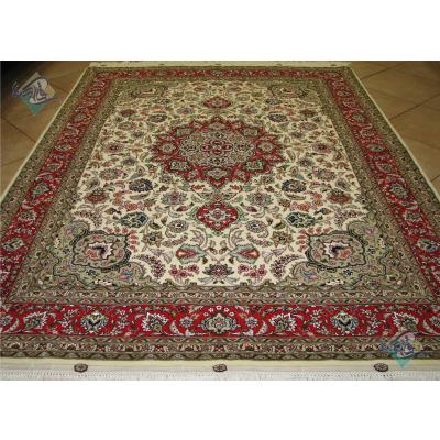 Rug Tabriz Handwoven Carpet Javadghalam Design