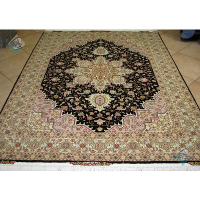 Rug Tabriz Handwoven Carpet Heris Design