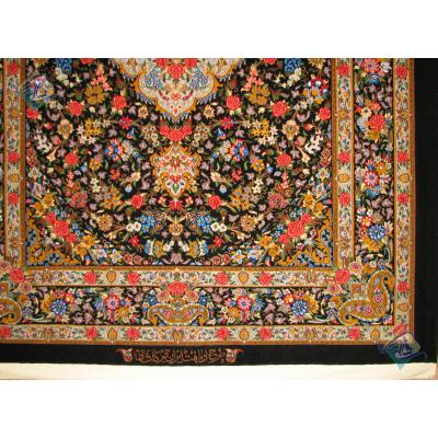 Rug Qom Carpet Handmade Bergamot  Design