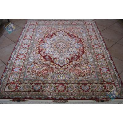 Pair Rug Tabriz Carpet Handmade kohan Design