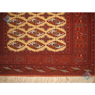 Rug Carpet Handwoven Tourkman Geometric Design