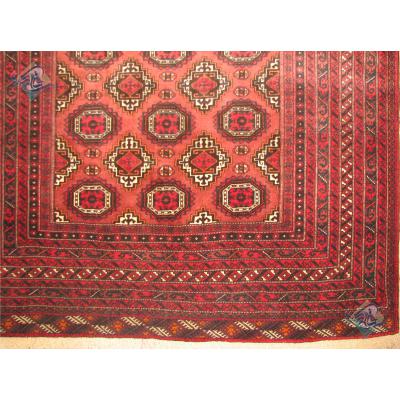 Rug Carpet Handwoven Balouch Geometric Design