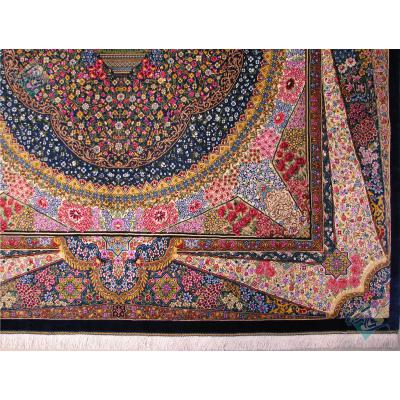 Rug Qom Carpet Handmade Kazemi Design All Silk