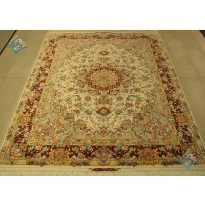  Rug Tabriz Carpet Handmade Oliya Design