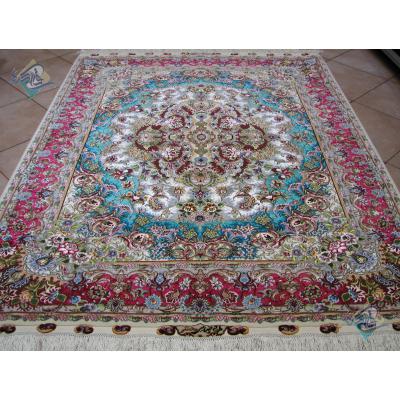 Rug Tabriz Carpet Handmade Rezai  Design