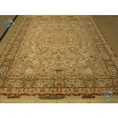 Pair Rug Tabriz Carpet Handmade Novinfar Design