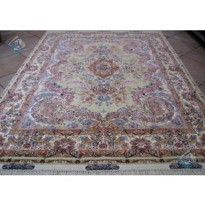 Pair Rug Tabriz Carpet Handmade Mojemehr Design
