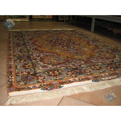 Pair Rug Tabriz Carpet Handmade New Mojemehr Design