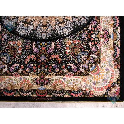 Rug Qom Handmade Bergamot Sadeghzadeh Design All Silk