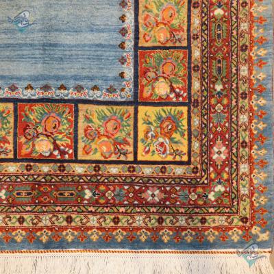 قالیچه دستباف قشقایی شیراز طرح کف ساده جدید مدرن رنگ گیاهی