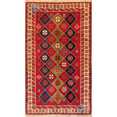 Rug Ghashghai Shiraz Carpet Handmade Geometric Design