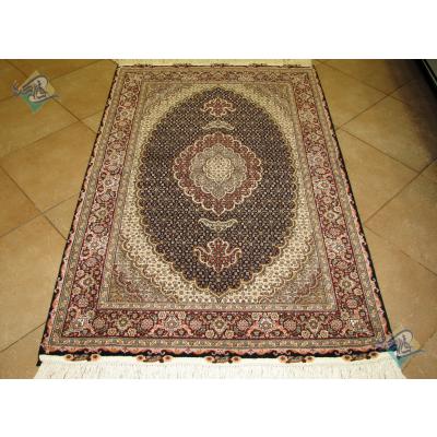 Pair Zar-o-nim Tabriz carpet Handmade Mahi Design