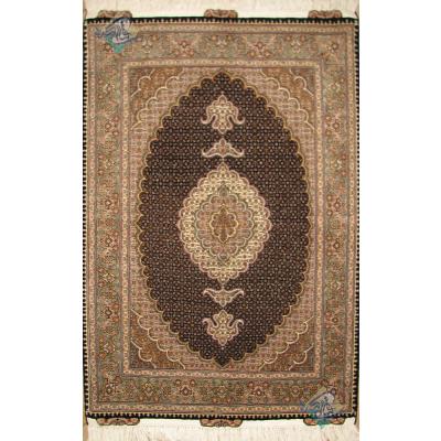 Zar-o-nim Tabriz Carpet Handmade Mahi  Design 