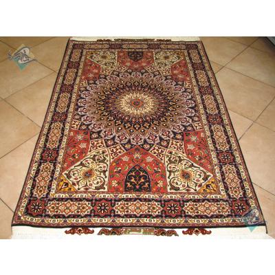  Zar-o-nim Tabriz Carpet Handmade  Dome Design