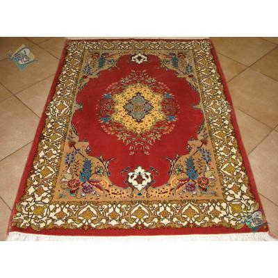 Zar-o-nim Tabriz Carpet Handmade Simple floor Design