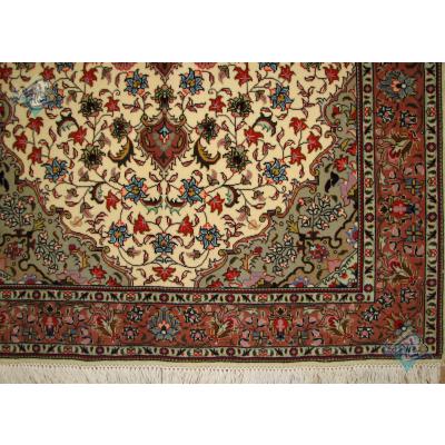 Zar-o-nim Tabriz Carpet Handmade Zohre Design