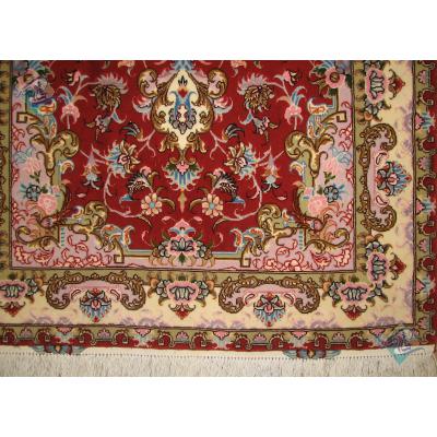 Zar-o-nim Tabriz Carpet Handmade Noori Design
