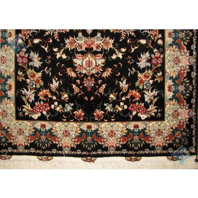 Zar-o-nim Tabriz Carpet Handmade Safariyan Design