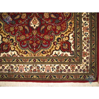 Pair Zar-o-nim Moud Carpet Handmade Bergamot Design