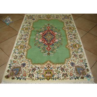 Zar-o-nim Tabriz Carpet Handmade Simple foam Design