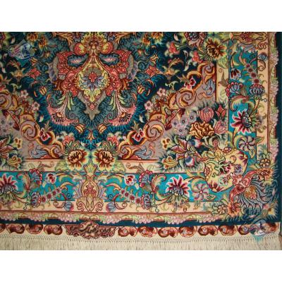 Zar-o-Nim Tabriz Carpet Handmade Rezai Design
