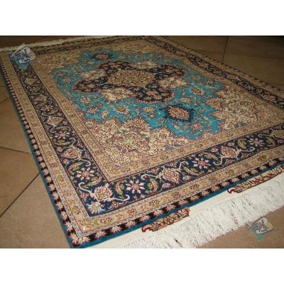 Zar-o-Nim Tabriz Carpet Handmade Heris Design