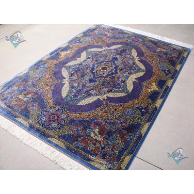Zar-o-Nim Qom Carpet Handmade Raymon Design