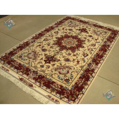 Zar-o-Nim Tabriz Carpet Handmade Oliya Design