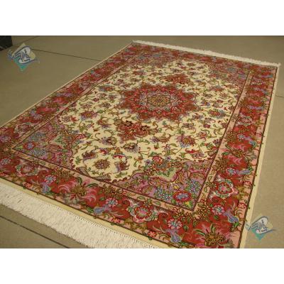 Zar-o-Nim Tabriz Carpet Handmade New Oliya Design