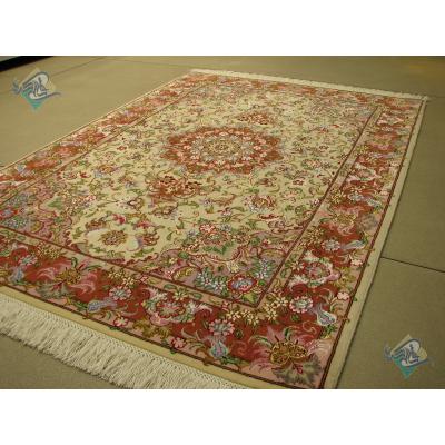 Zar-o-Nim Tabriz Carpet Handmade New Oliya Design