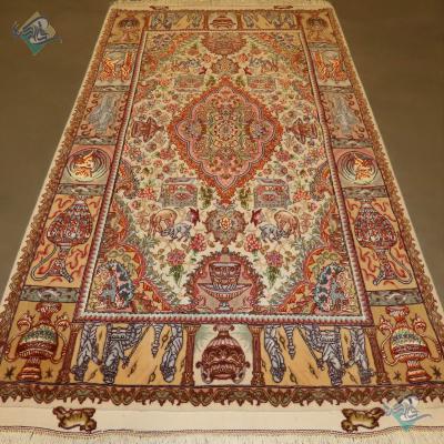 Zar-o-Nim Tabriz Carpet Handmade Nami Design
