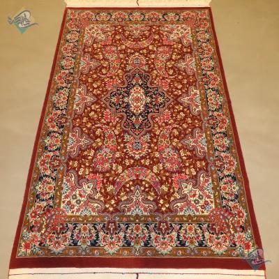 Zar-o-Nim Qom Carpet Handmade Medallion Design