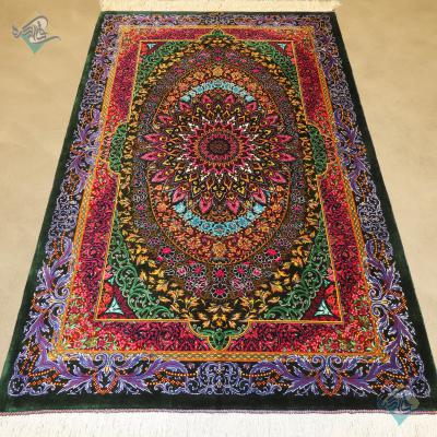 Zaronim Qom Carpet Handmade Mostan Design All Wool