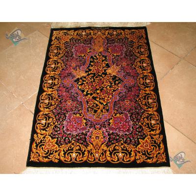 Qom Tableau Carpet Nightingale and flowers