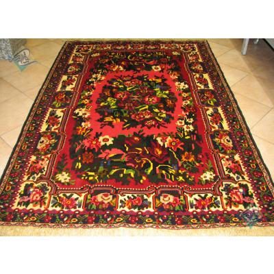 Pardei Bakhtiar Carpet Handmade Blanket flower Design