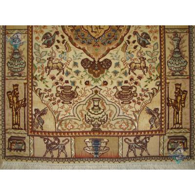 Zar-o-charak Carpet Handwoven Tabriz Nami Design
