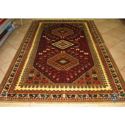 Rug Yalameh Carpet Handmade Three Dock Design All Wool
