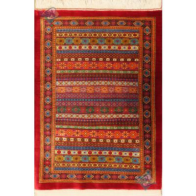 Tableau Carpet Handwoven Qom Parallel Design